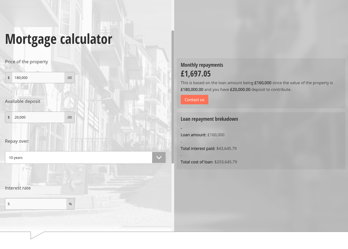 Mortgage Calculator For Website