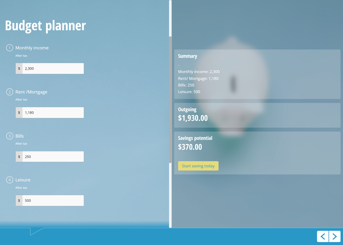 Budget Planner Custom Calculators For Websites