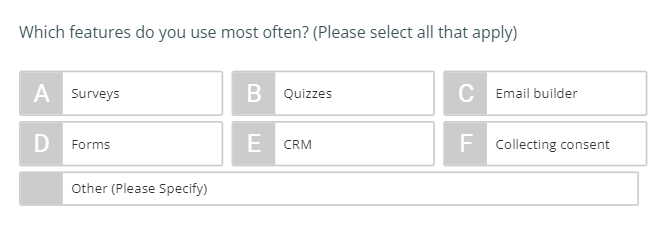 Multi-Select Question