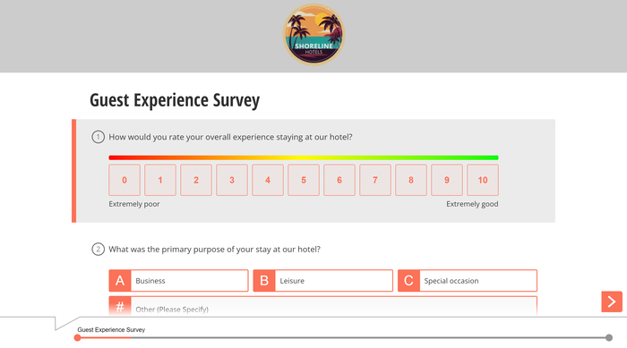 Guest Survey Created With Shout