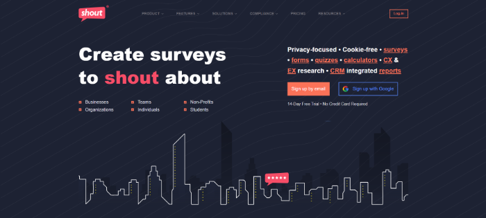 Shout Survey Software Business Communication Tool